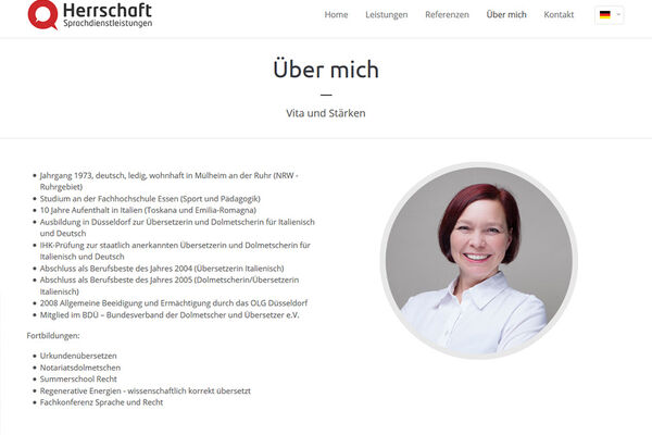 Andrea Herrschaft Website